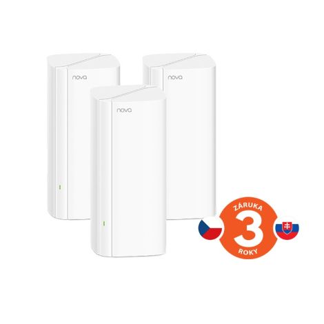 Tenda Nova MX12 (3-pack) WiFi6 AX3000 Mesh Gigabit systém, 9xGLAN/GWAN, WPA3, VPN, SMART CZ aplikácie 75011942