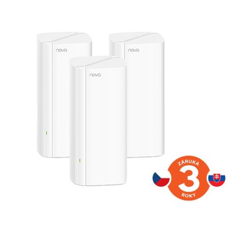 Tenda Nova EX12 (3-pack) WiFi6 AX3000 Mesh Gigabit systém, 9xGLAN/GWAN, WPA3, VPN, SMART CZ aplikácie 75012003