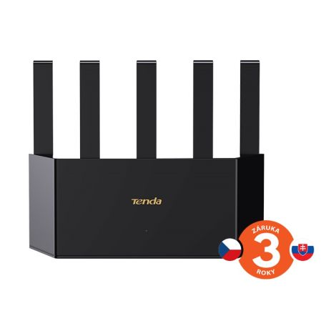 Tenda TX12L Pro AX3000 WiFi 6 Mesh Router, 1x GWAN, 3x GLAN, IPv6, 5x 6dBi, WPA 3, CZ app 75011990