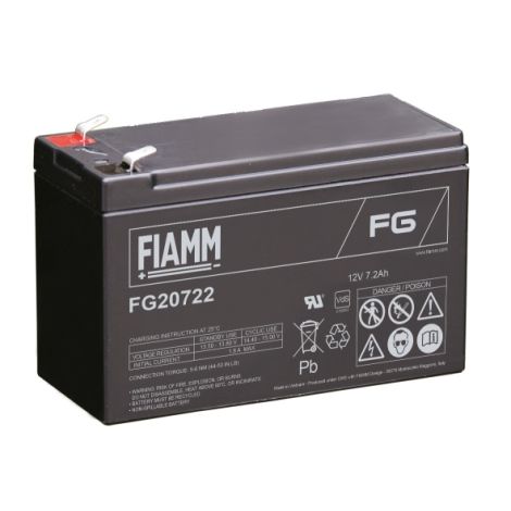 Fiamm olovená batéria FG20722 12V/7,2Ah Faston 6,3 07955