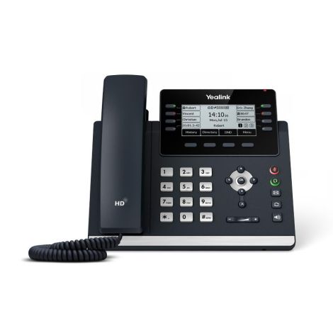 Yealink SIP-T43U SIP telefón, PoE, 3,7" 360x160 LCD, 21 prog.tl.,2xUSB, GigE SIP-T43U