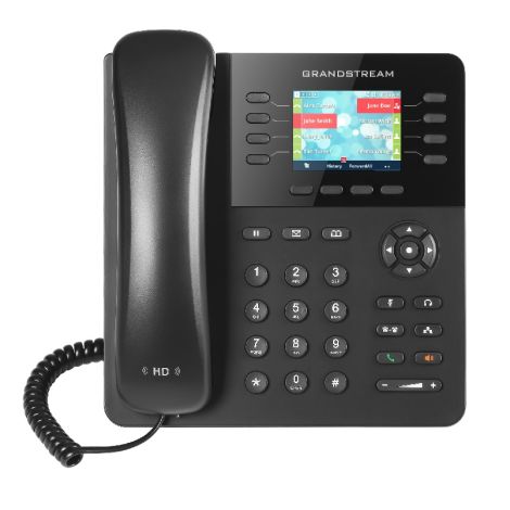 Grandstream GXP2135, 2,8" TFT bar. displej, 4SIP účty, 8prog. hr., 32digital BLF, BT, dual Gbit port GXP2135