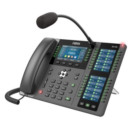 Fanvil X210i SIP pagingová konzola, 4.3" bar. disp.+2 prid. disp., 20 SIP, 106 DSS, ext. miker, 2xGbit X210i