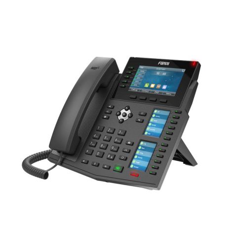 Fanvil X6U SIP telefón, 4.3" bar. disp.+2 prid. disp., 20 SIP, 5link. hr., 60 DSS hr., BT, dual Gbit X6U