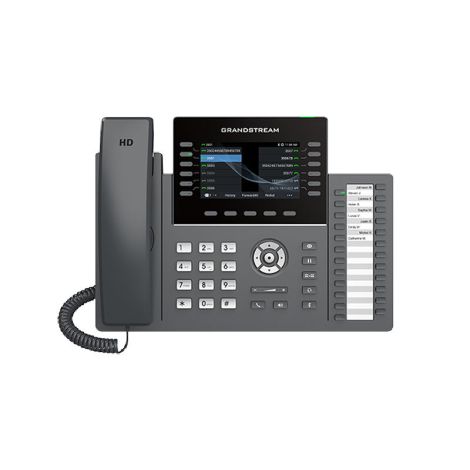 Grandstream GRP2636 SIP telefón, 4.3" TFT bar. displej, 6SIP účtov, 24 pr. hr., 2x1Gb, WiFi, BT GRP2636