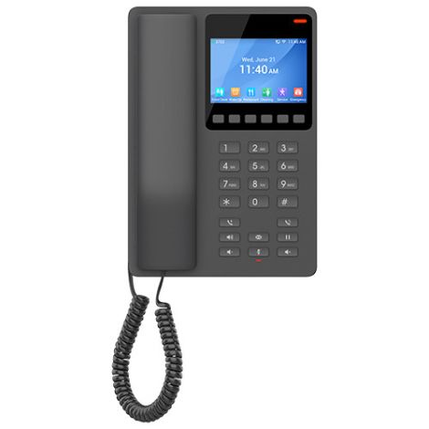Grandstream GHP631 SIP hotelový telefón s displejom, čierny GHP631