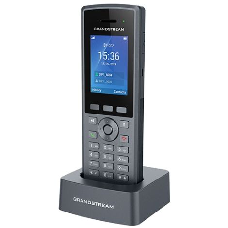 Grandstream DP735 SIP DECT odolná rúčka, 20 SIP účtov, IP67, 65 hodín hovoru, 2,4 "farebný LCD DP735