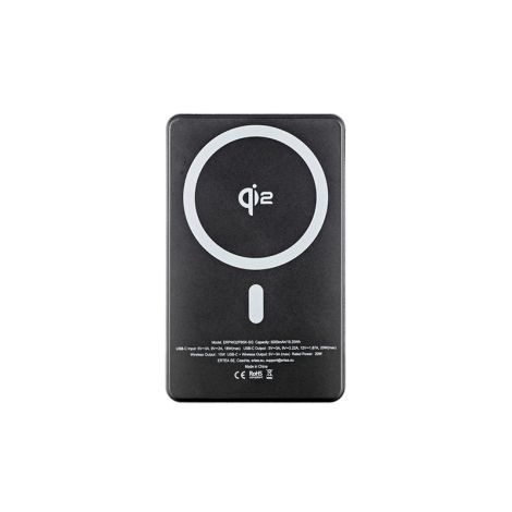 ER POWER Qi2 Dual PowerBank 5000mAh s USB-C - Space Gray ERPWQ2PB5K-SG
