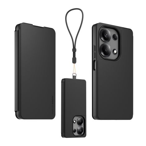 Made for Xiaomi Book Puzdro s Pútkom pre Xiaomi Redmi Note 13 Pro 4G Black 3662515058203