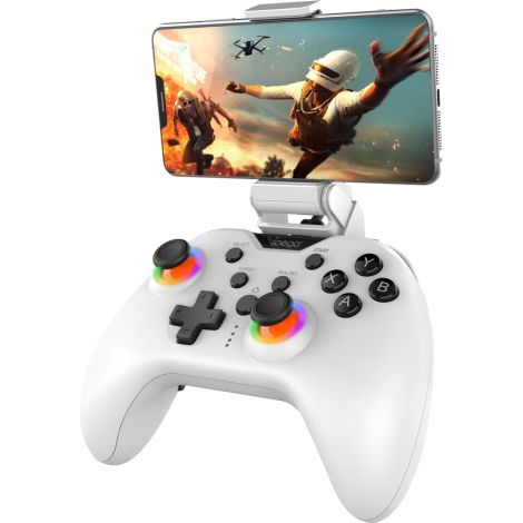 iPega 9111B Bluetooth RGB Gamepad pre Android/iOS/PS3/PS4/PC/N-Switch White 6974363711771