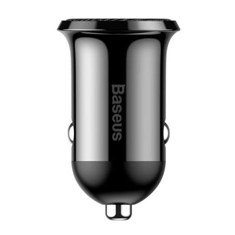 Baseus CCALLP-01 Grain Pro Nabíjačka do Autá 2xUSB 4.8A Black 6953156202009