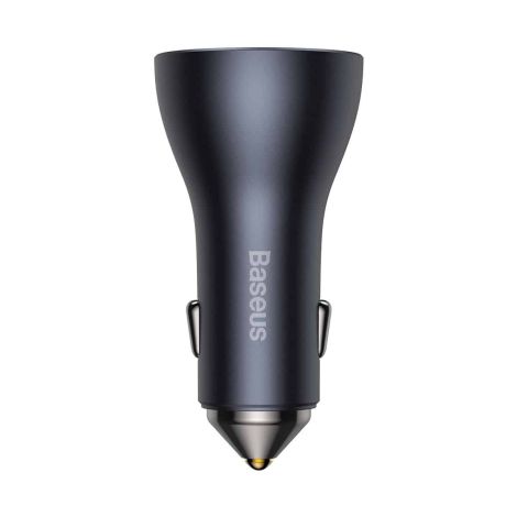 Baseus CGJP010013 Nabíjačka do Autá Triple Quick Charger USB/USB-C/USB-C 65W Dark Grey 6932172610289
