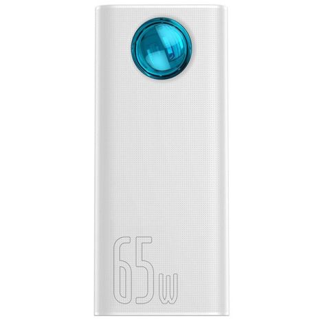 Baseus PPLG000102 Amblight Digital Display Powerbanka 30000mAh 65W White 6932172613617