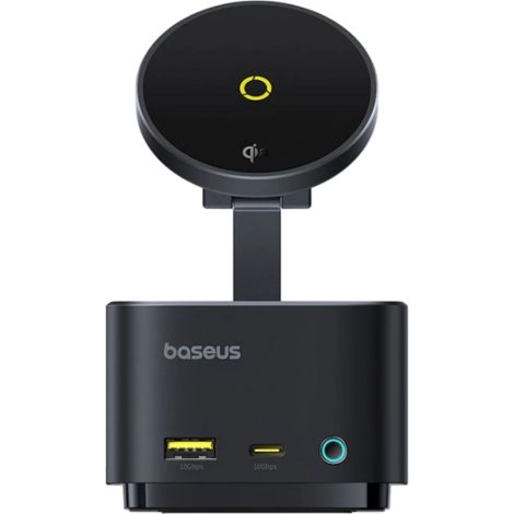 Baseus Nabíjacia stanica MagPro 7v1 s bezdrôtovým nabíjaním 15W cosmic black 6932172672669