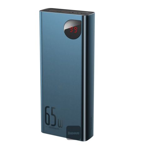 Baseus Powerbanka Adaman Metal 20000mAh 65W modrá 6953156207332
