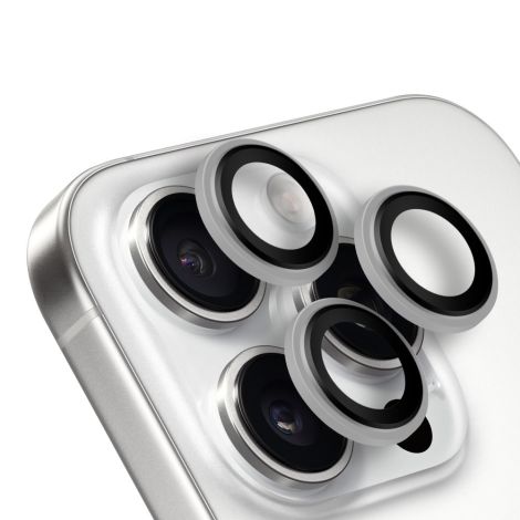 OBAL:ME Ochrana Šošoviek pre Apple iPhone 15 Pro/15 Pro Max White Titanium 8596311278969