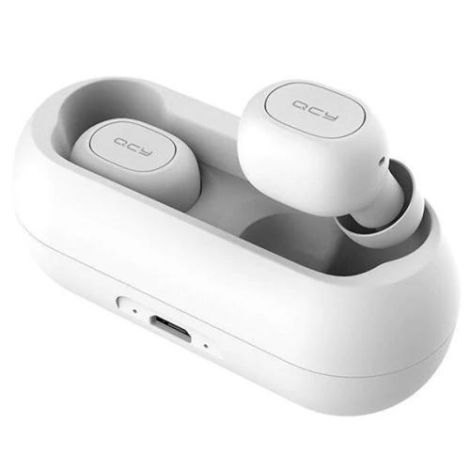 QCY T1C - bezdrôtové BT slúchadlá biela 6957141405789