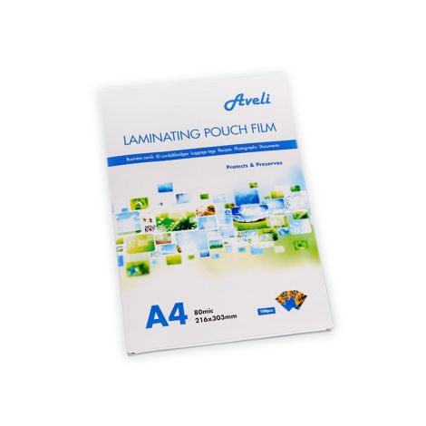 Laminovacie fólie AVELI A4/160mic (2x80), lesklé XRT-00027