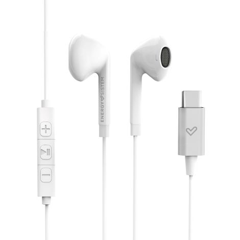 Energy Sistem EP Smart 2 Type C White slúchadlá s USB-C konektorom, biela 448999