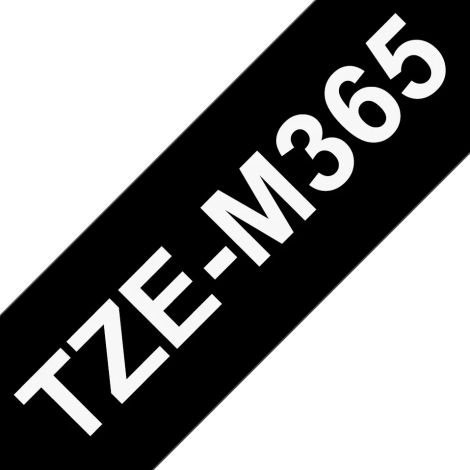 Brother TZEM365, biela/čierna, 36mm TZEM365