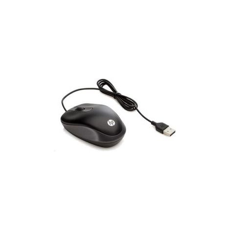 HP Travel Mouse/Cestovná/Optická/1 000 DPI/Drôtová USB/Čierna G1K28AA#ABB
