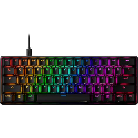 HyperX 60 Alloy Origins AQU/Drôtová USB/US layout/Čierna 56R61AA#ABA