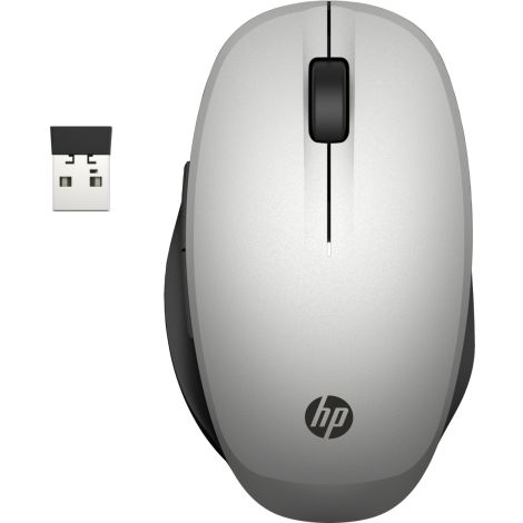 HP wireless mouse/dual-mode/silver 6CR72AA#ABB