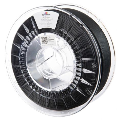 Spectrum 3D filament, PCTG CF10, 1,75mm, 1000g, 80717, černá