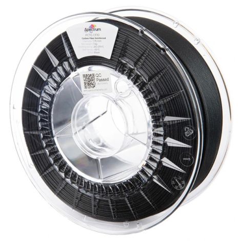 Spectrum 3D filament, PCTG CF10, 1,75mm, 500g, 80727, černá