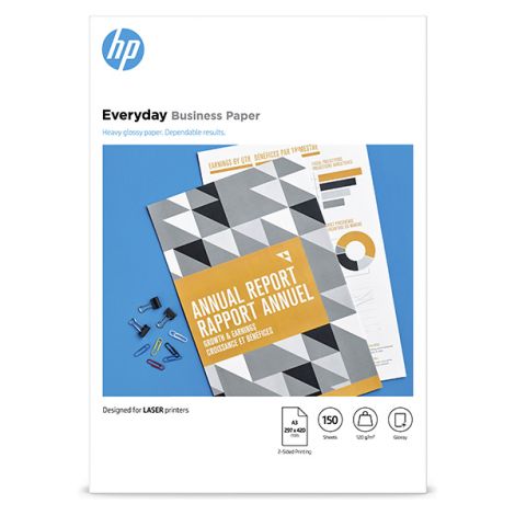 HP e-day FSC, 7MV81A, papír, lesklý, bílý, A3, 120 g/m2, 150 ks, neuvedeno, DOPRODEJ