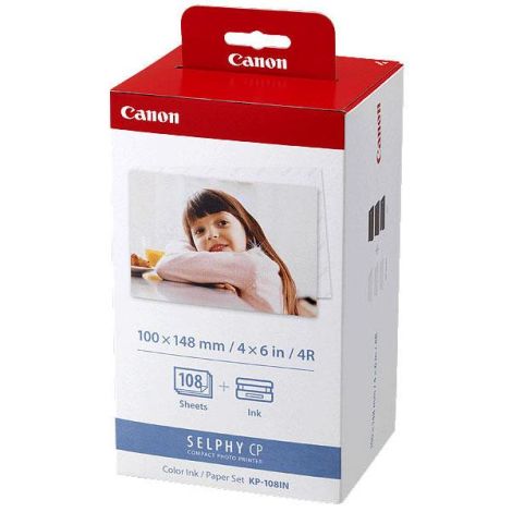Canon Color Ink Paper Set, KP108IN, KP-108IN, fotopapír, 3 balení KP36IN typ lesklý, 3115B001, bílý, CP100, 220, 300, 330, 400
