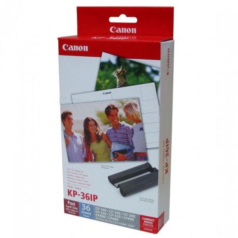Canon Papír pro termosublimační tiskárny, KP-36IP, termosublimační papír, s inkoustovou kazetou typ 7737A001, bílý, CP-220, 3
