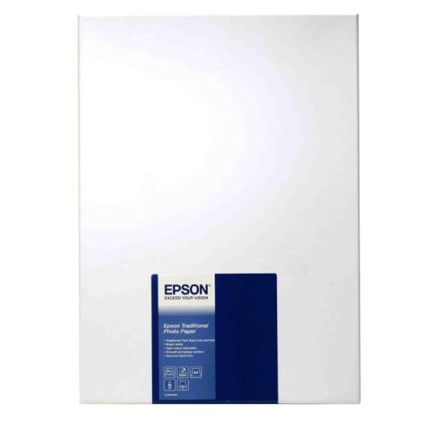 Epson Traditional Photo Paper, C13S045050, fotopapír, saténový, bílý, A4, 330 g/m2, 25 ks, inkoustový