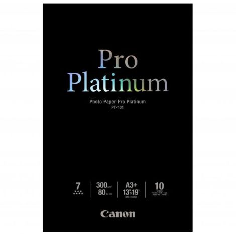 Canon Photo Paper Platinum, PT-101 A3+, fotopapír, lesklý, 2768B018, bílý, A3+, 13x19", 300 g/m2, 10 ks, inkoustový