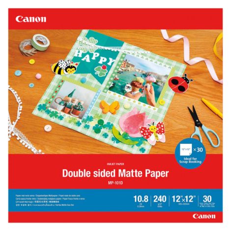 Canon Matte Photo Paper, MP-101D, foto papír, matný, 4076C007, bílý, 12x12cm, 240 g/m2, 30 ks, inkoustový