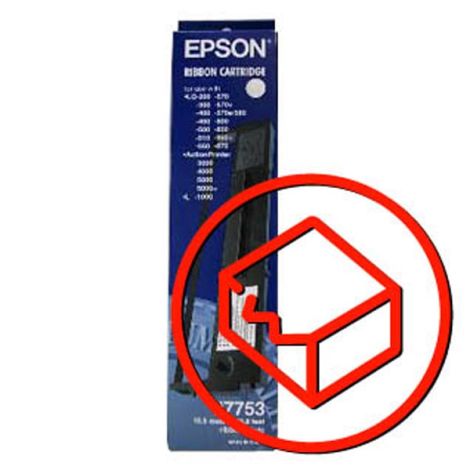 Epson originál páska do tiskárny, C13S015337, černá, Epson poškozený obaltyp