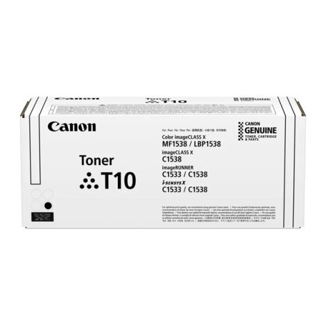 Toner Canon T10, 4566C001, black, 13000str., high capacity, černá (black), originál