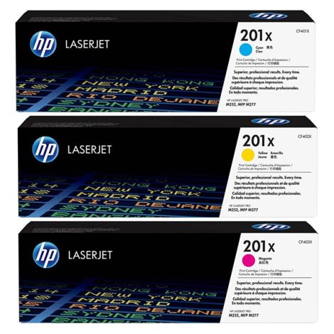 Toner HP CF253XM, 201X, 3-pack, multipack, originál
