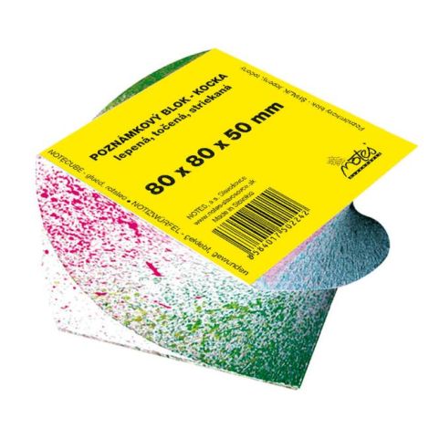 Blok kostka lepená točená 80x80x50 mm