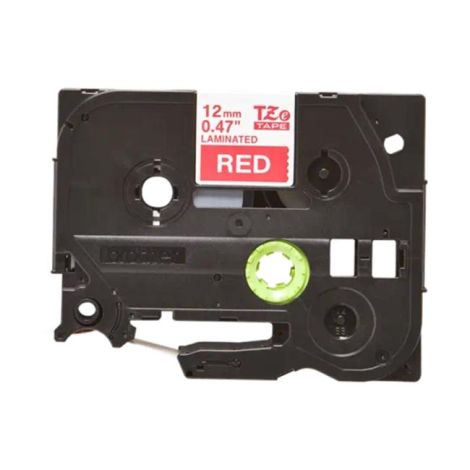 Samolepící páska Brother TZe-435 12 mm bílé písmo na červené pásce 