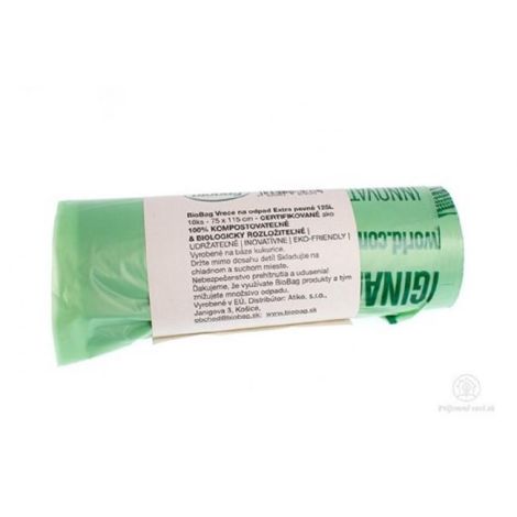 Pytle kompostovatelné BioBag na odpad 125 ℓ extra pevné 10 ks 