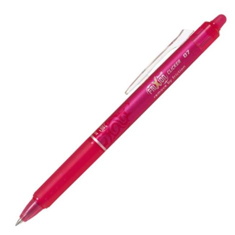 Roller gumovací PILOT Frixion clicker 0,7 mm růžový 