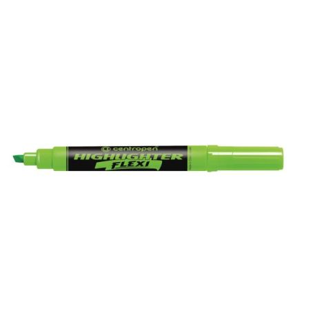 Zvýrazňovač Centropen 8542 Flexi zelený 