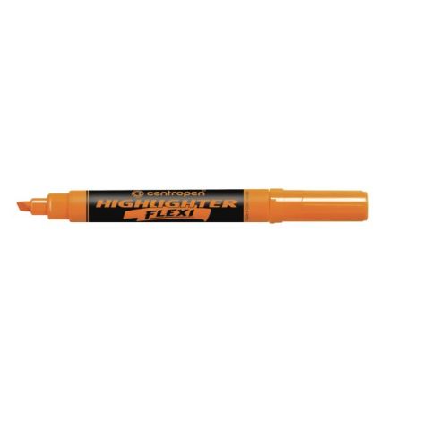 Zvýrazňovač Centropen 8542 Flexi oranžový 