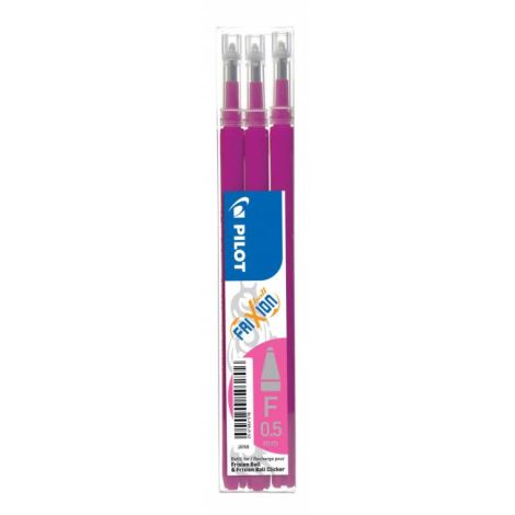 Náhradní náplň do gumovacího rolleru PILOT Frixion 0,7 mm růžová 3ks 