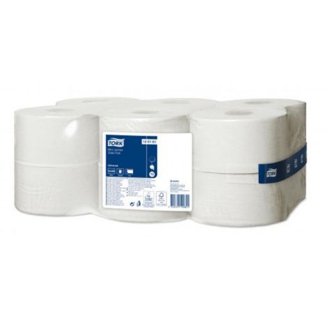 Toaletní papír 1-vrstv. TORK Mini Jumbo 18,8 cm, návin 240 m, přírodní bílý, T2 (12 ks)