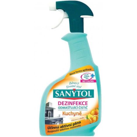 Sanytol KUCHYNĚ odmašťovač s rozprašovačem 500 ml 
