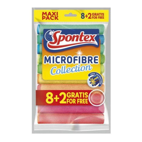 Utěrky Spontex Microfibre 8+2 ZDARMA 