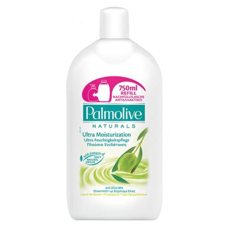 Palmolive tekuté mýdlo (NÁHRADNÍ NÁPLŇ) 750 ml - Oliva Milk