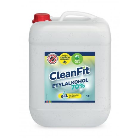 CleanFit dezinfekční gel 70% citrus na ruce 10 l 